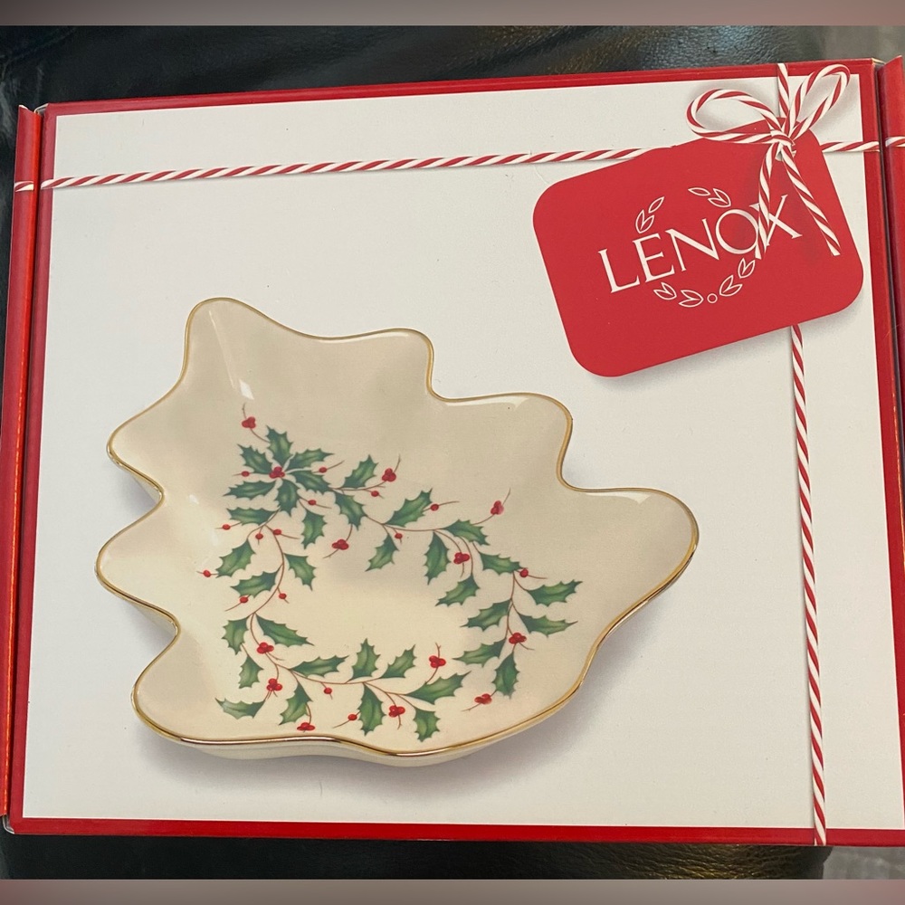 Lenox Holiday Christmas Tree Candy Dish